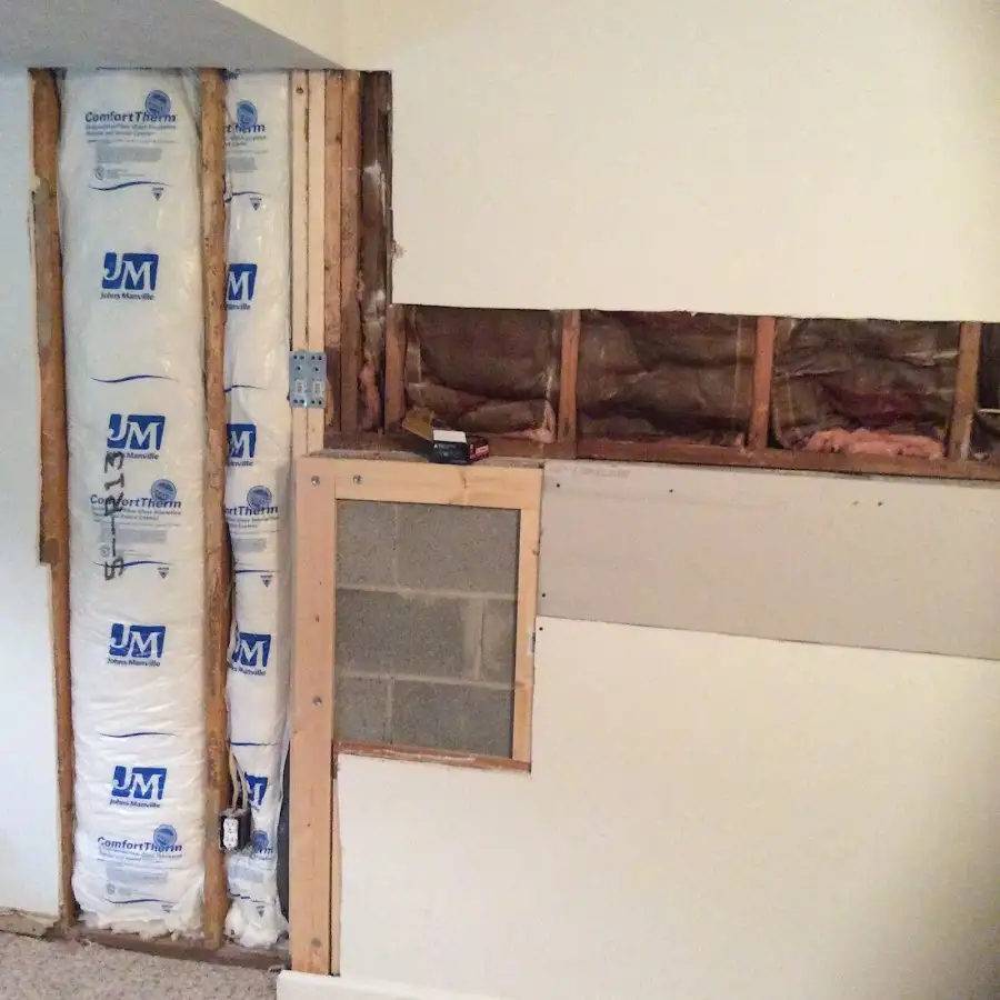 Wall insulation replacement during Contents Cleaning & Restoration in Conyers